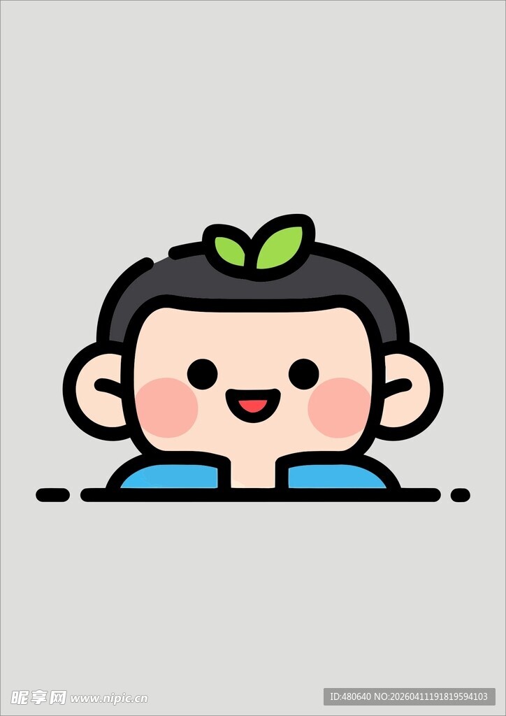 可爱卡通小猴头像