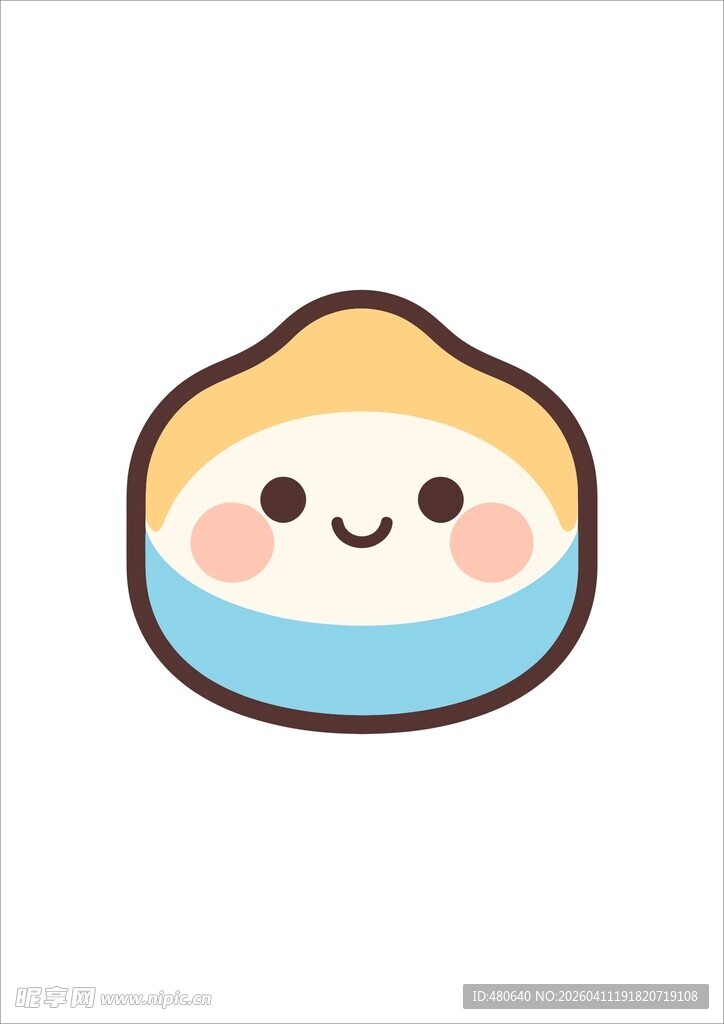 可爱卡通饺子形象
