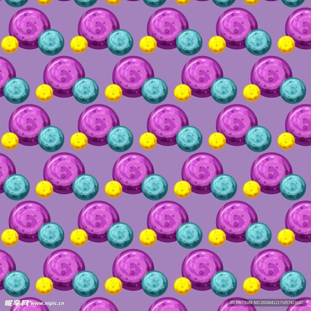 糖果矢量图案背景