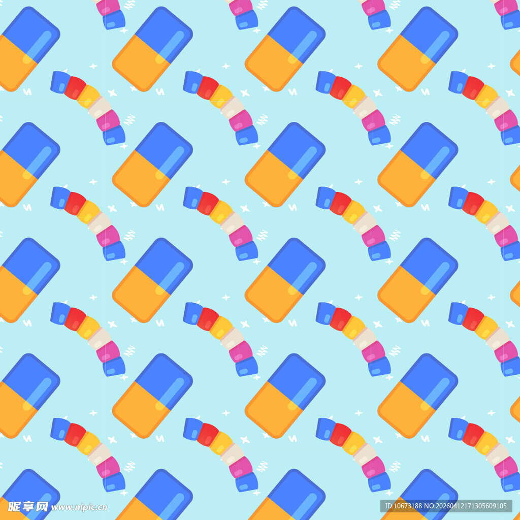 彩色软糖矢量图案背景