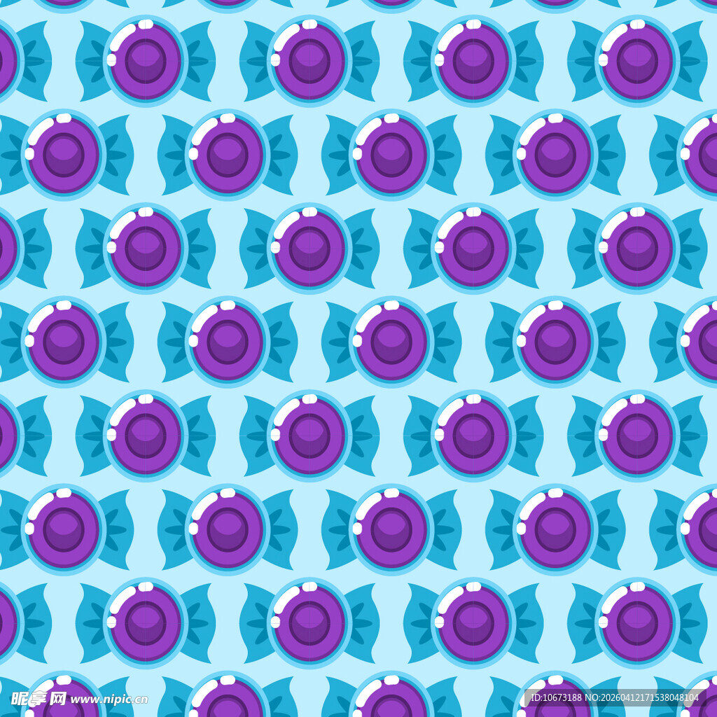 糖果矢量图案背景