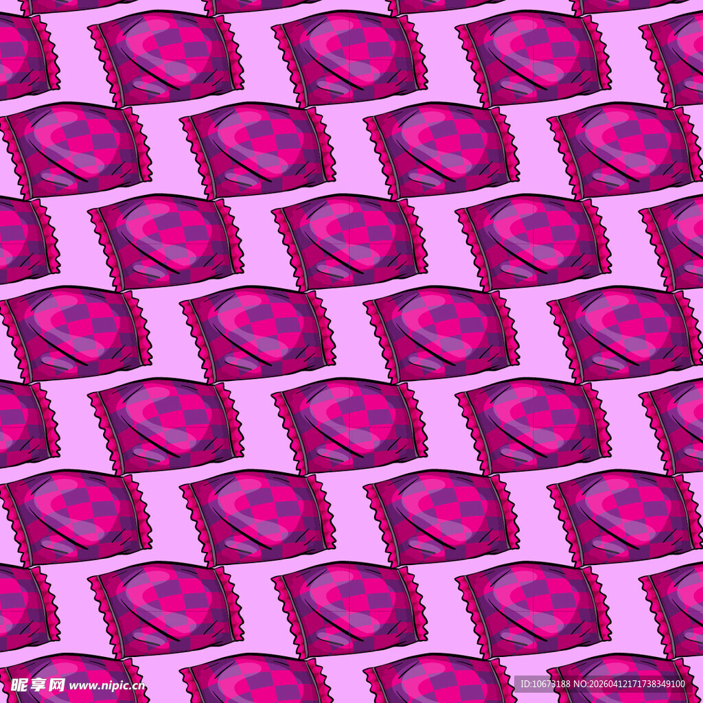 糖果矢量图案背景