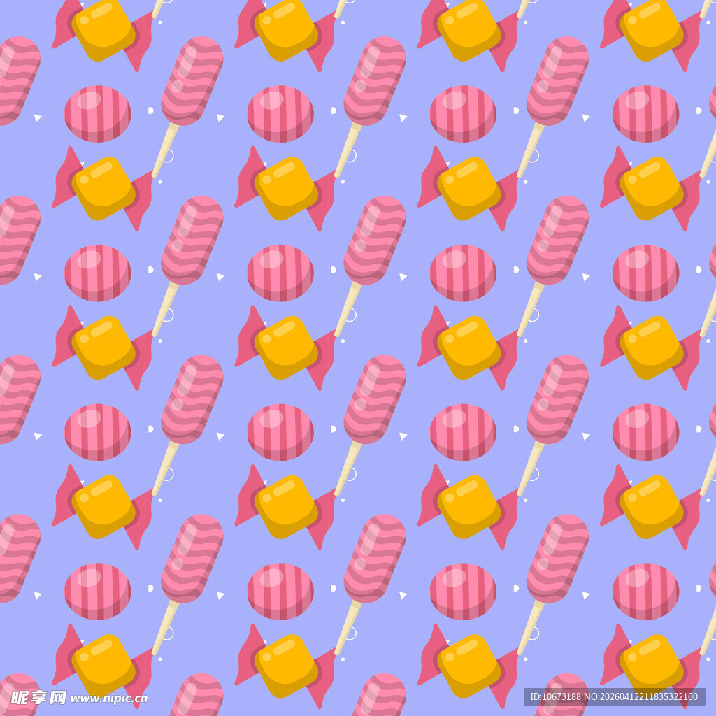 糖果图案背景