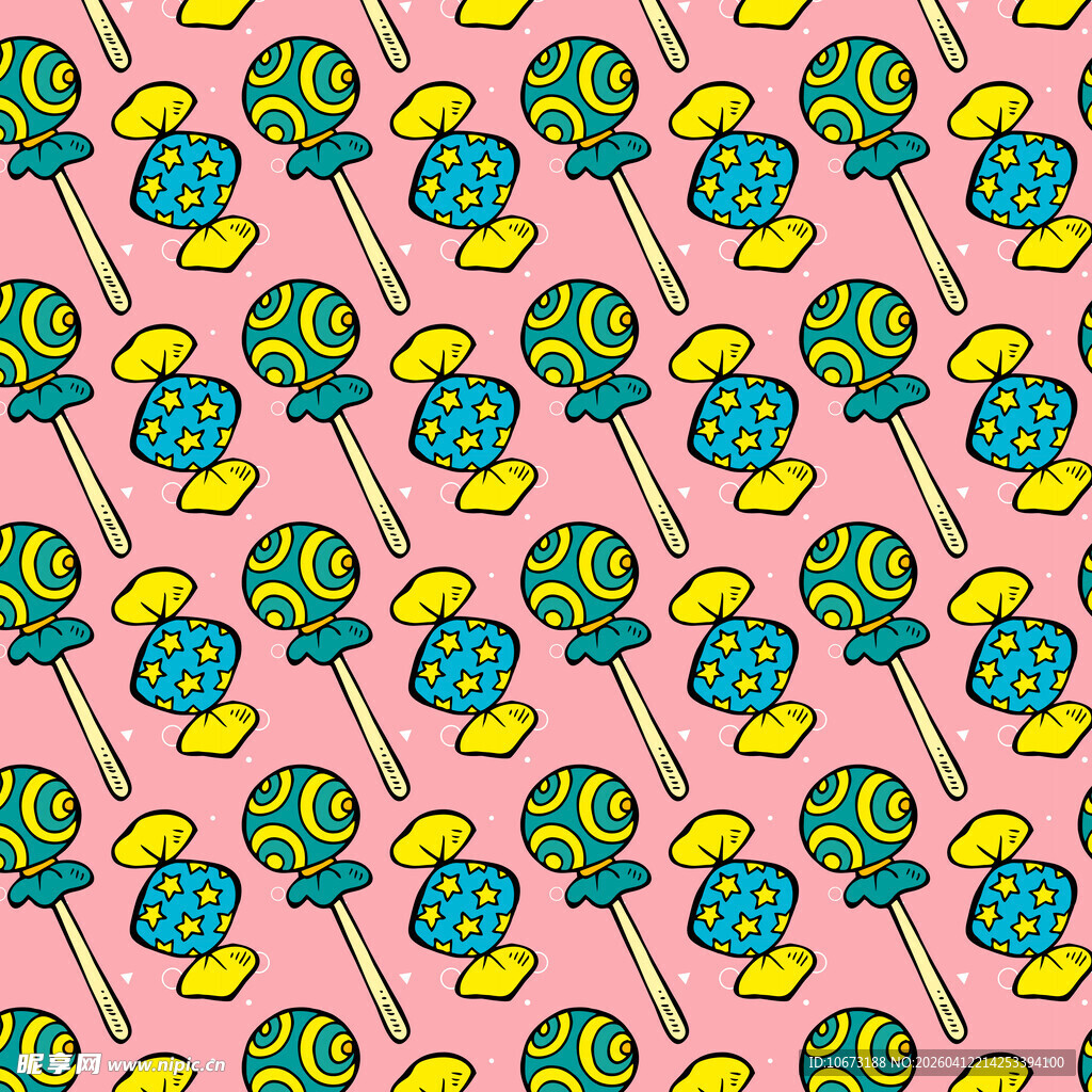 糖果图案背景