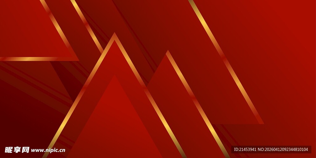 红金几何背景