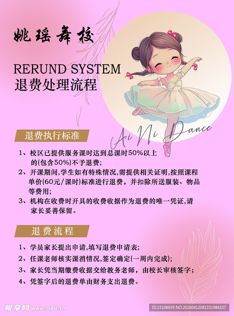 退费公告