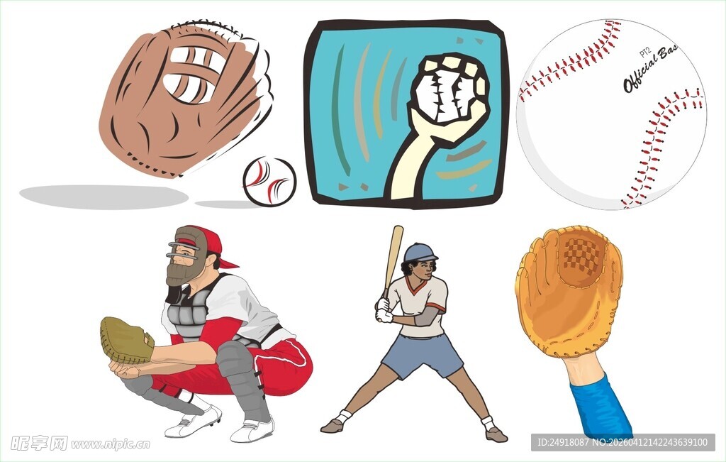 多样运动装备与运动姿态