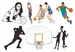篮球运动人物插画形象