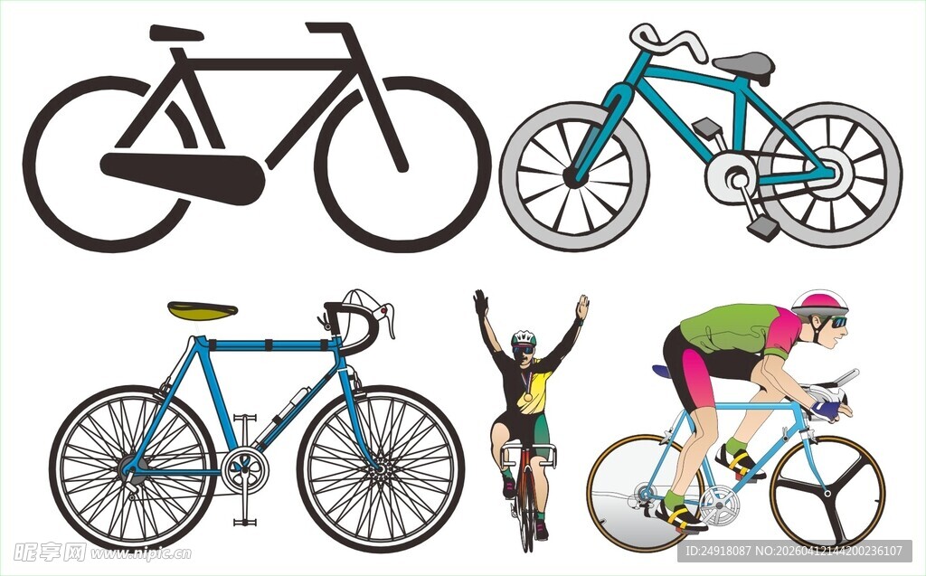 多样自行车与骑行者风采