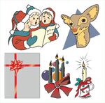 圣诞元素插画