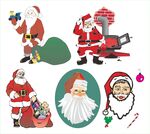 圣诞老人相关卡通元素集合