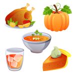 感恩节餐食素材