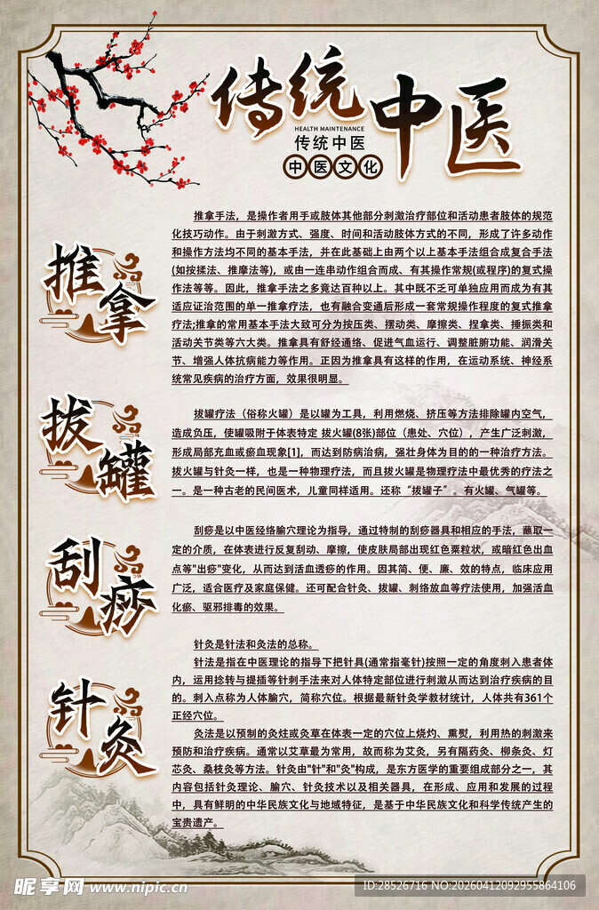 传统中医文化知识展示