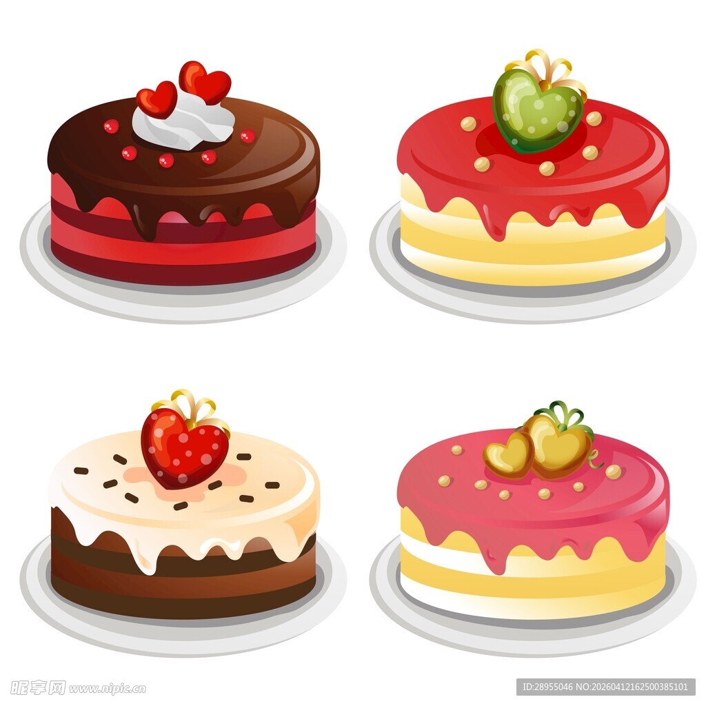 卡通蛋糕素材
