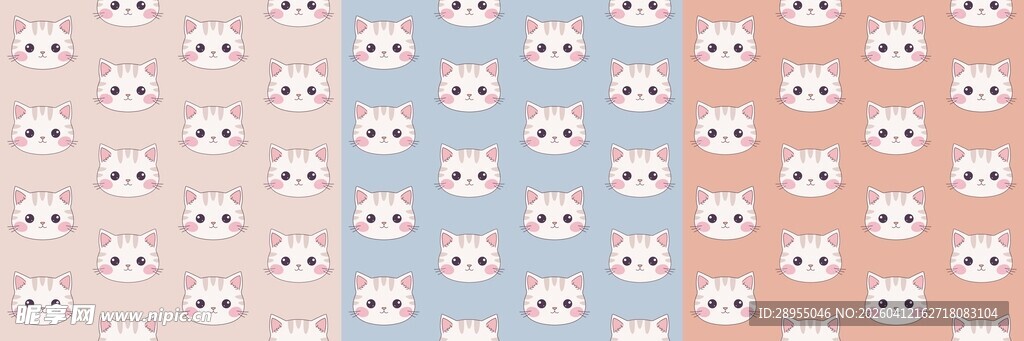 猫咪图案背景