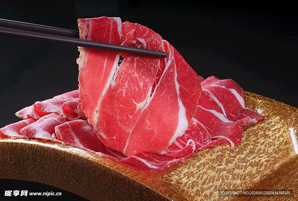 新鲜生牛肉片