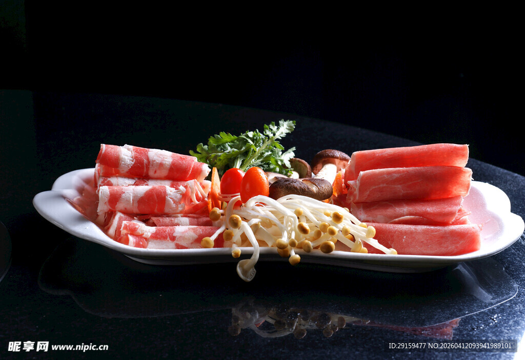 美味涮肉拼盘