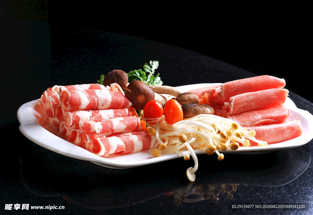美味涮肉拼盘