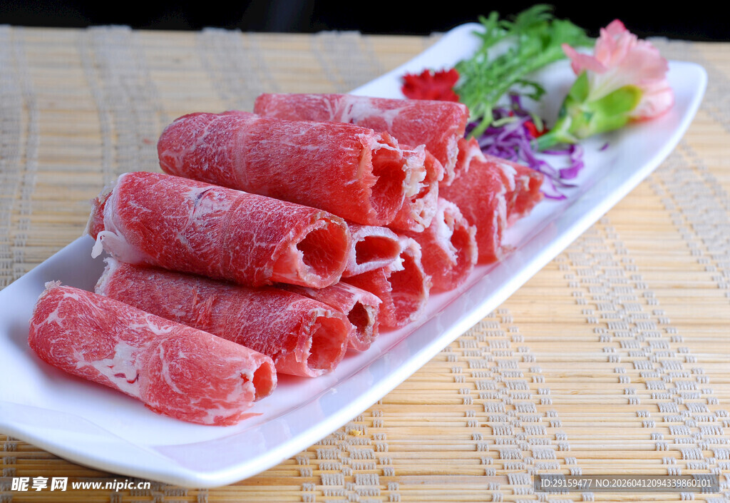 新鲜牛肉卷