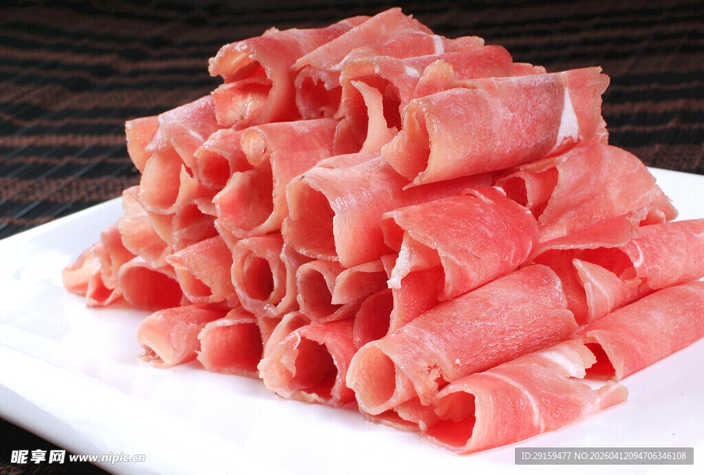 新鲜牛肉卷