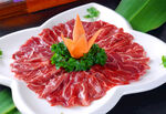 鲜切牛肉片摆盘精美