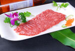 新鲜牛肉摆盘