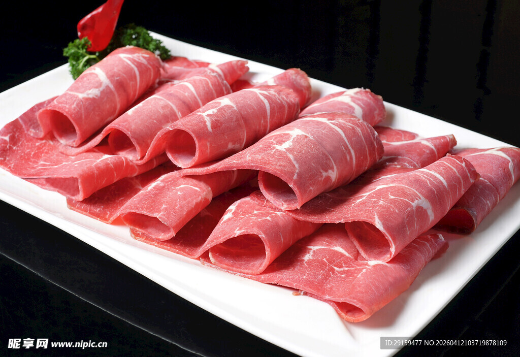 新鲜牛肉卷