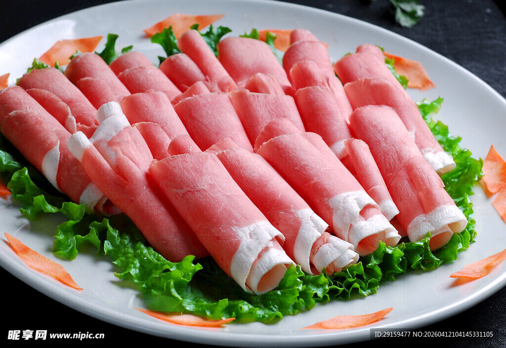 鲜嫩牛肉卷拼盘