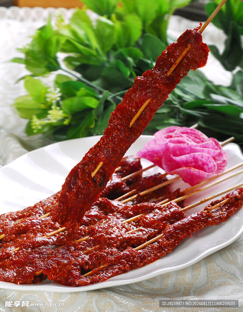 美味香辣烤排骨