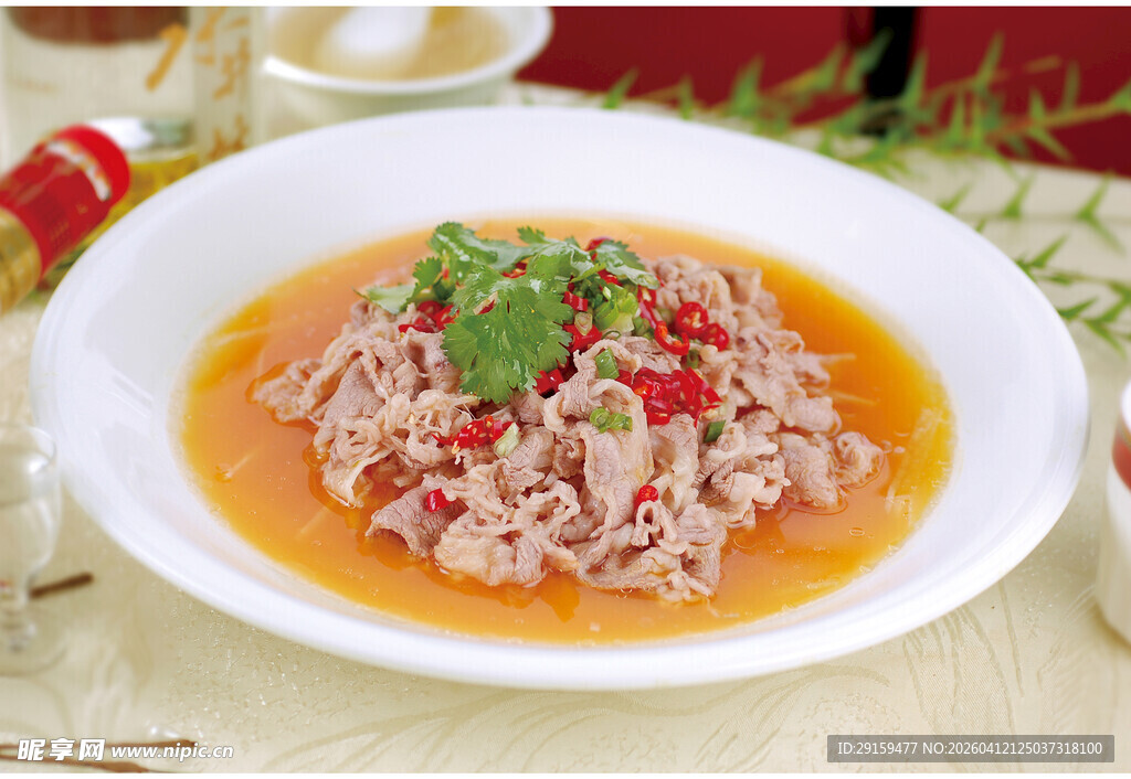 酸辣爽口肉丝汤