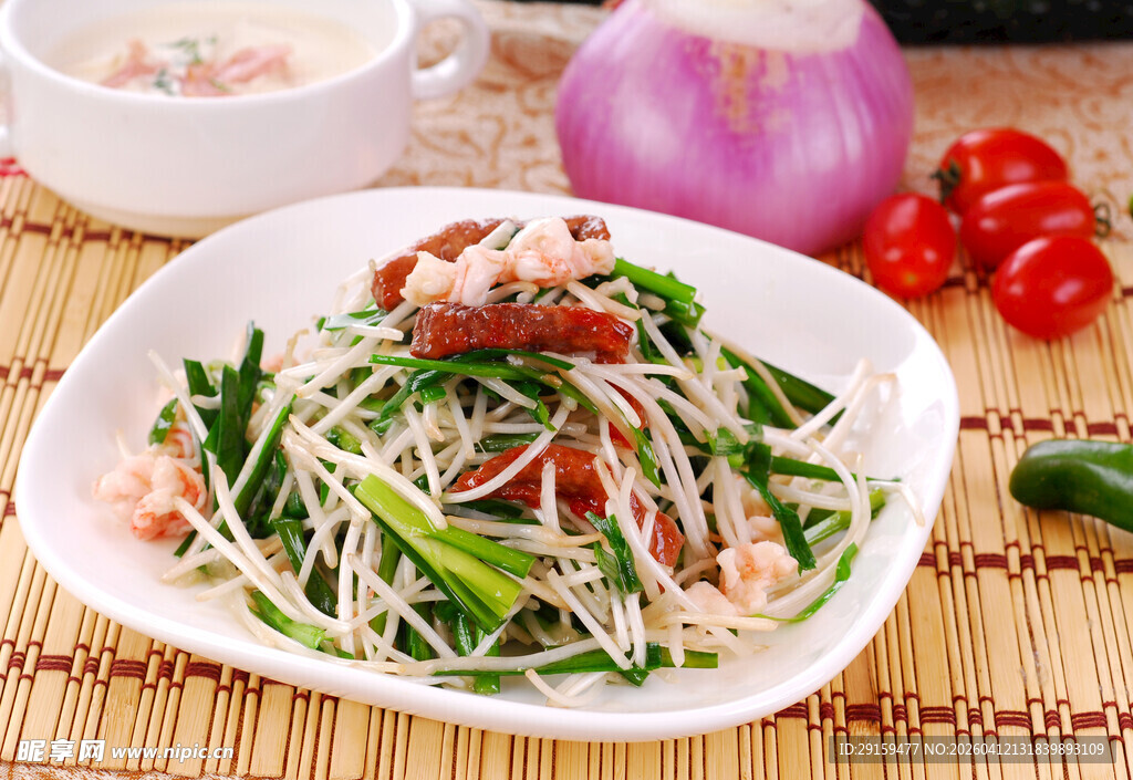 清爽凉拌豆芽菜