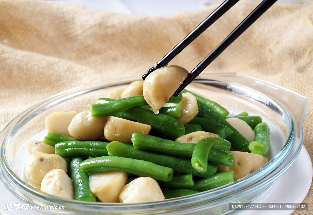 蒜香豆角拌白豆
