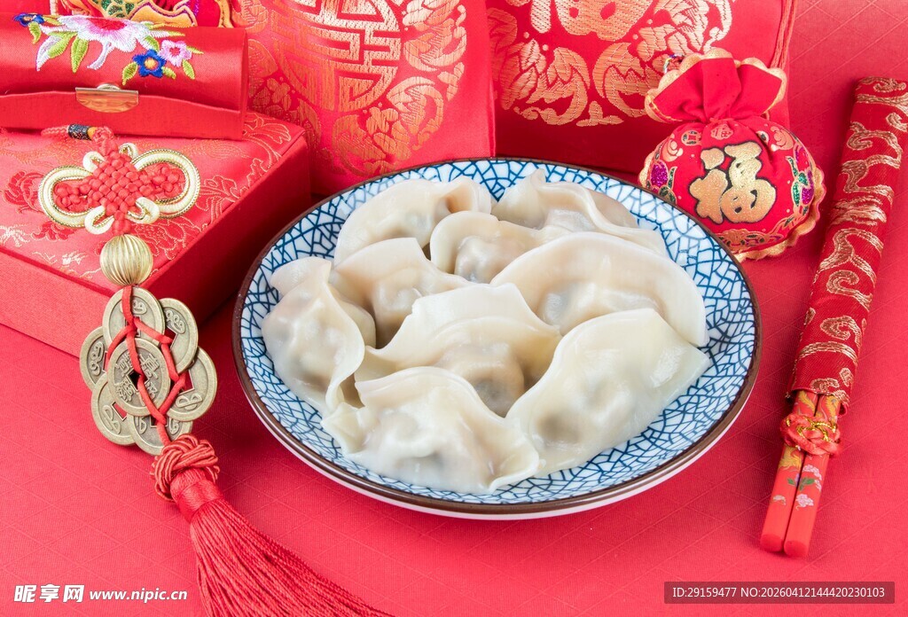 喜庆春节的美味饺子