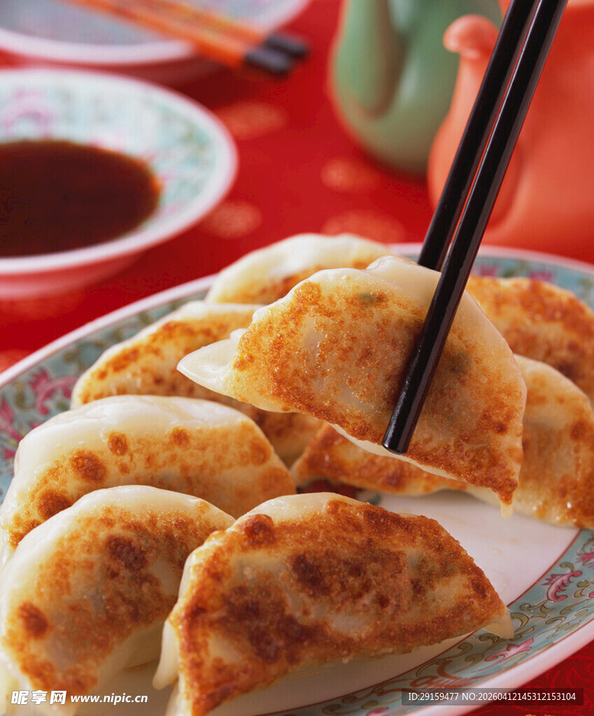 美味煎饺特写