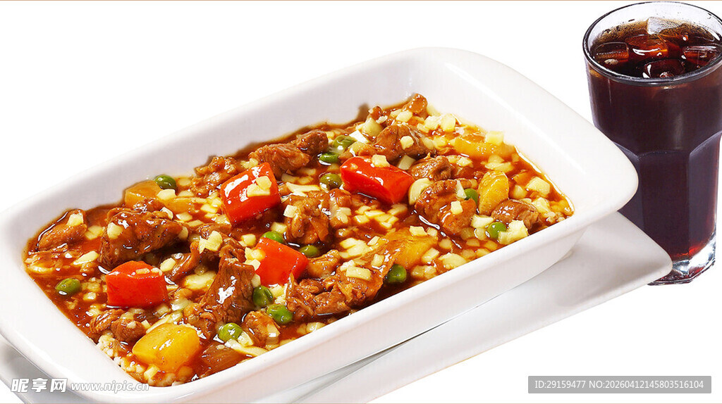 美味烤肉配饮料