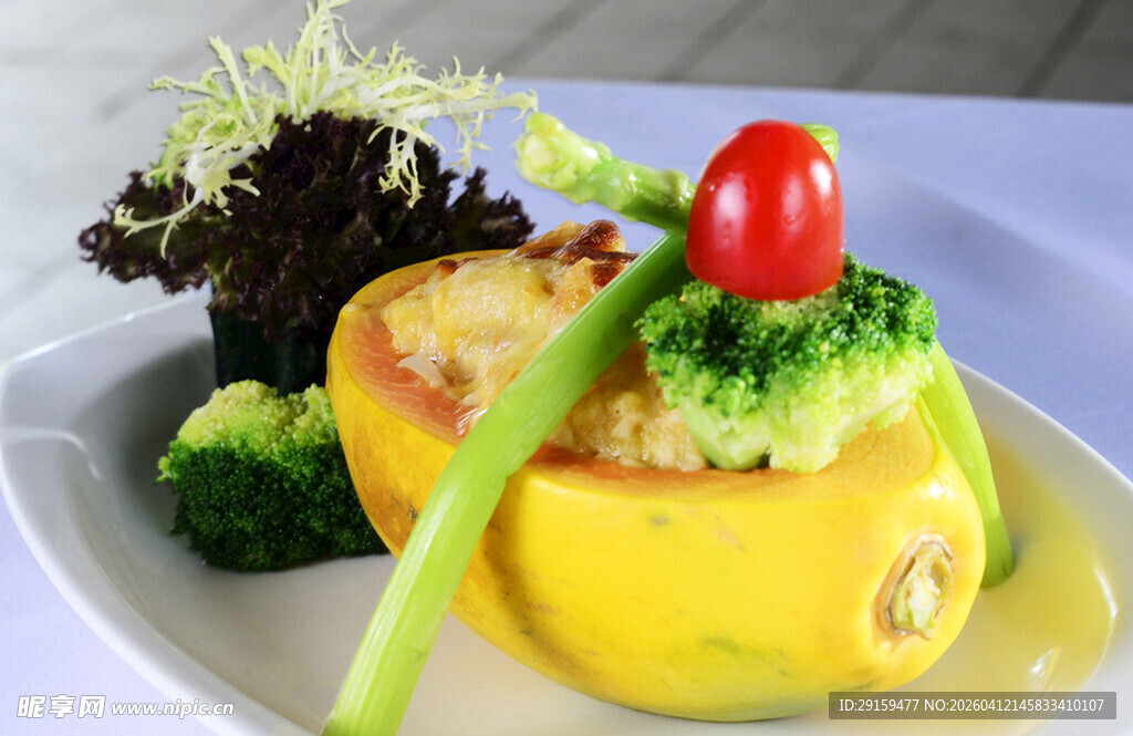 精致创意蔬菜摆盘料理