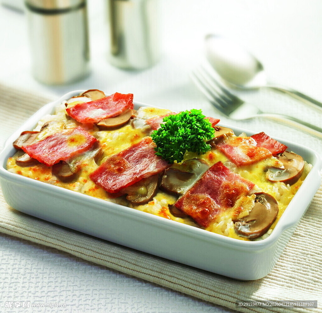 美味芝士培根焗饭