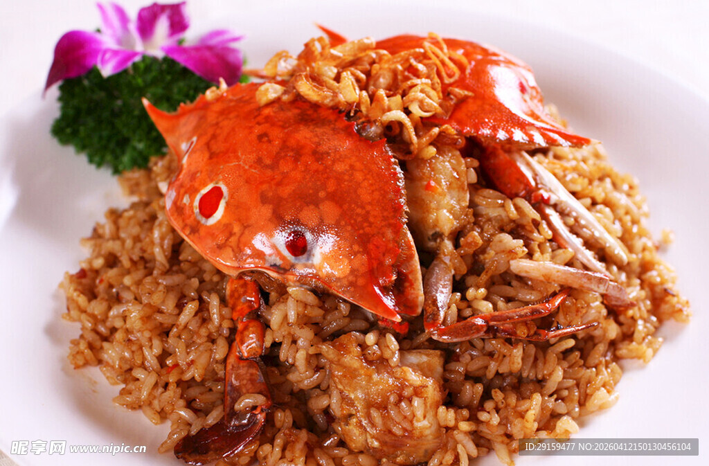 美味螃蟹炒饭