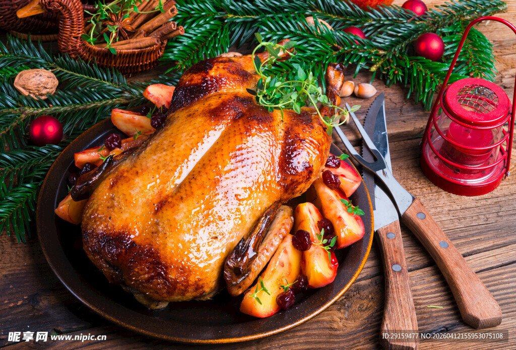 圣诞烤火鸡与周边美食