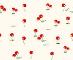 樱桃花卉无缝图案背景