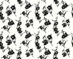 黑白花卉图案纹理背景