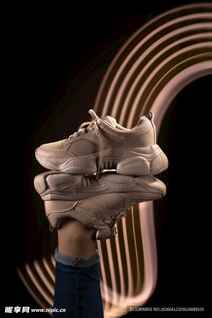 时尚运动鞋展示