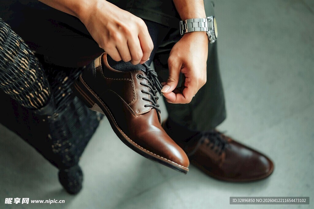 男士优雅系皮鞋鞋带