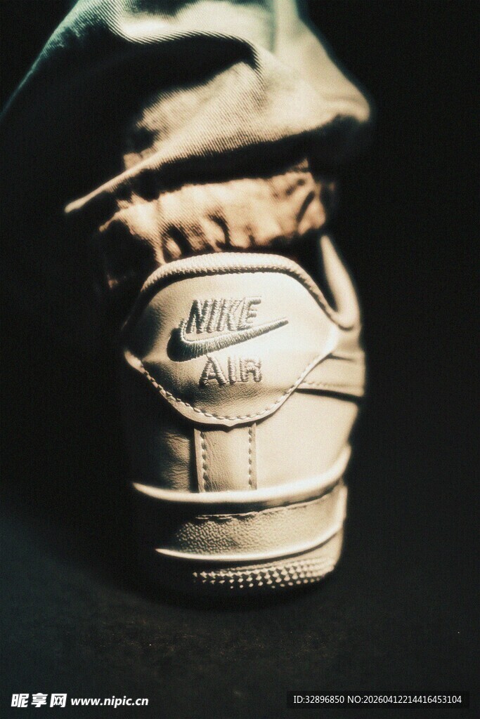 时尚耐克运动鞋特写