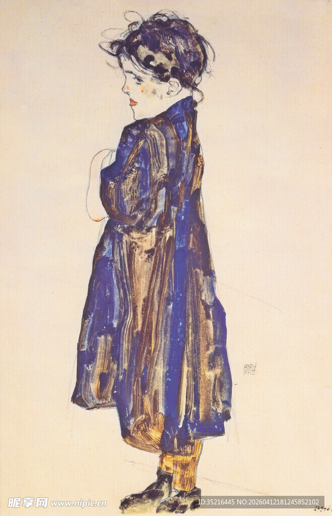 复古风格女士服饰插画