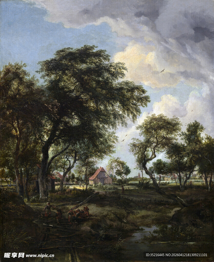 田园风景油画