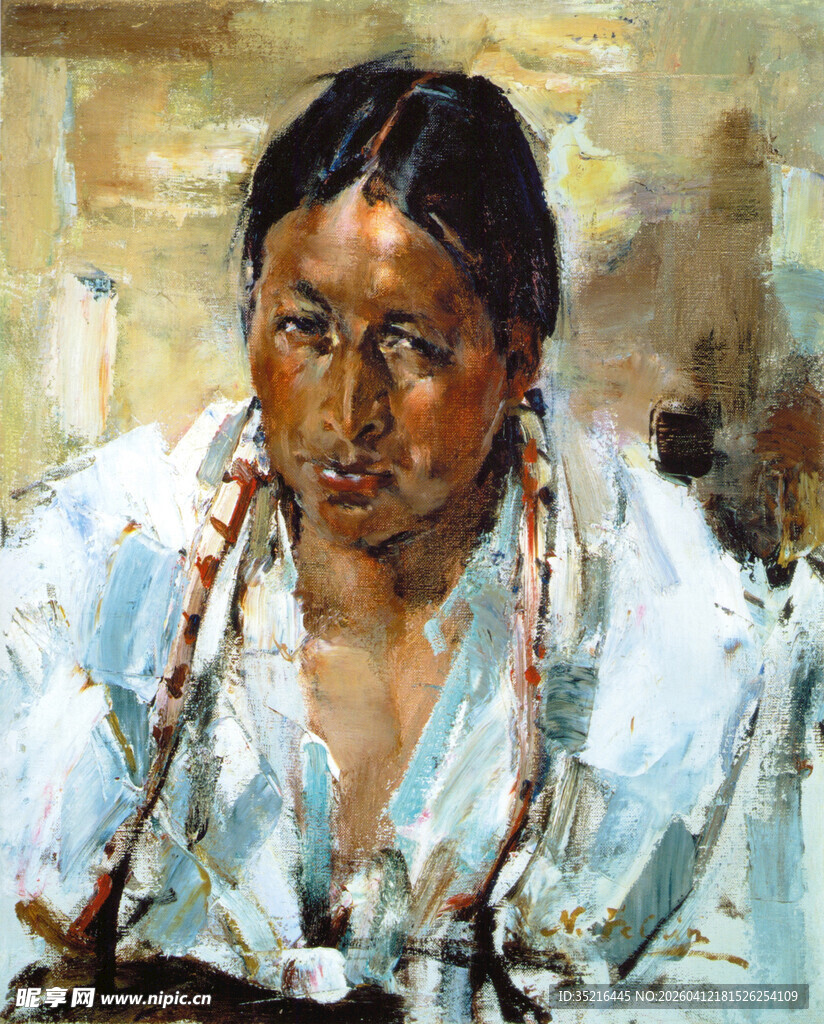 印第安男子肖像