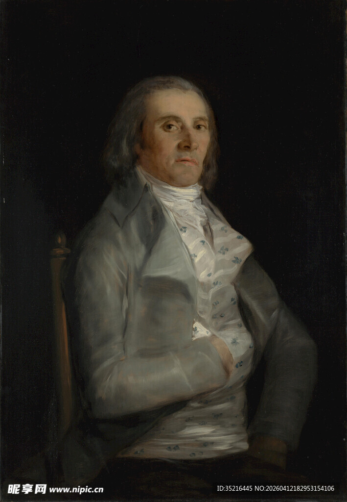 身着华服的历史人物肖像