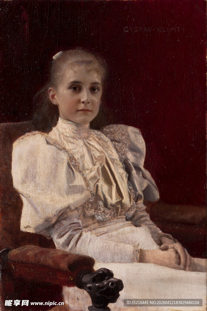 复古装扮的优雅少女