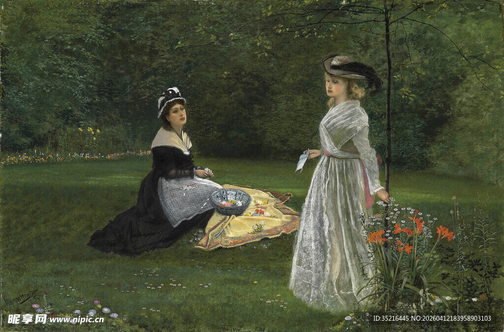 花园中的优雅女士们